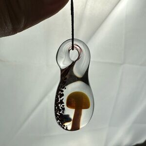 Glass Mushroom Dome Prndant